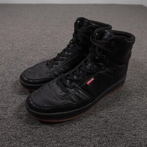 Levi's Shoes Mens Size 9 Black High Top Synthetic Casual Sneakers 51070163A1